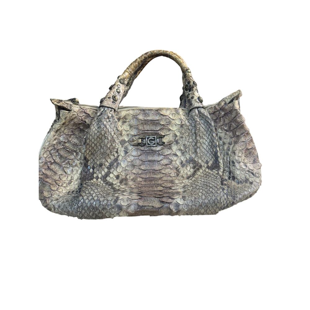 Vintage Ghibli 100% snake skin handbag